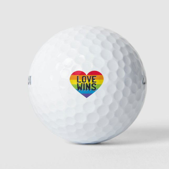 Love Wins Golf Balls (Front)