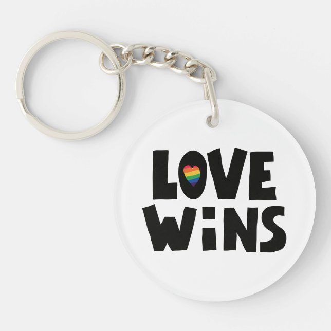 Love Wins Keychain (Front)