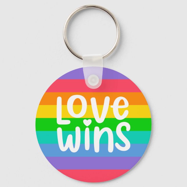 Love Wins Keychain (Front)