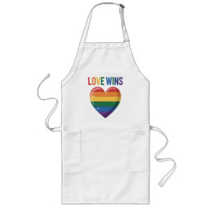 Love Wins LGBT Gay Pride Equality Long Apron