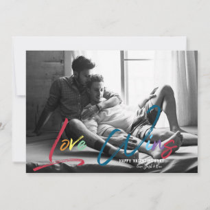 Love Wins LGBT Valentine's Photo Card