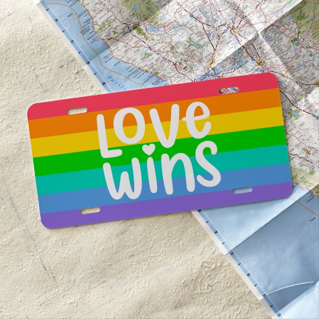 Love Wins License Plate (In Situ)