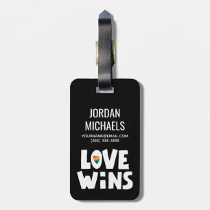 Love Wins Luggage Tag