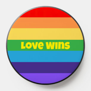 Love Wins Modern Rainbow Pride lgbt Perfect 4gifts PopSocket