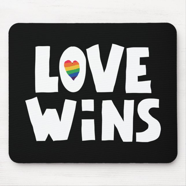 Love Wins Mouse Pad (Front)