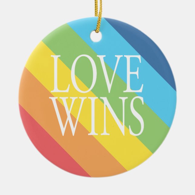 Love Wins Ornament (Front)