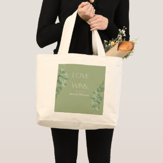 Love Wins Personalized Tote Bag