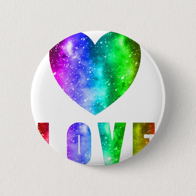 Love Wins Pinback Button (Front)
