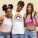 Love Wins Rainbow Colors Lgbtq Gay Pride T-shirt at Zazzle