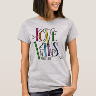 Love Wins Rainbow Colors T-Shirt