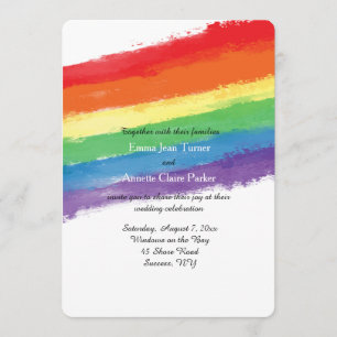 Love Wins Rainbow Invitation