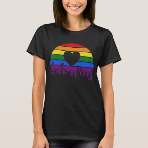 Love Wins Raised Fist _ LGBT _ LGBTQ Pride T_Shirt