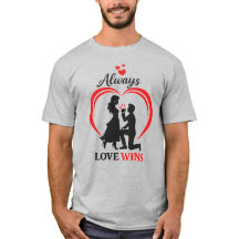 Love Wins Romantic Couple Shirt Soulmate Gift Tee