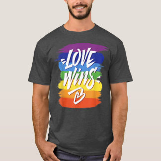 Love Wins T  Lesbian Gay Pride Rainbow Pride LGBT  T-Shirt