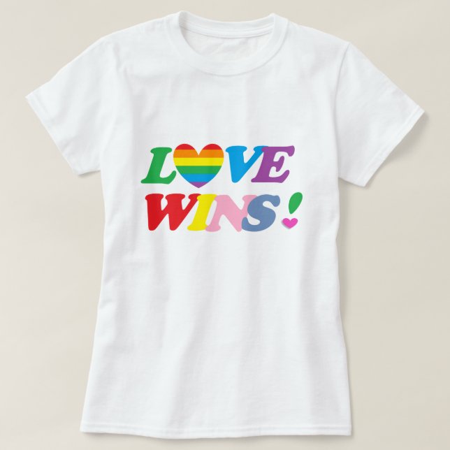 Love Wins T-Shirt (Design Front)