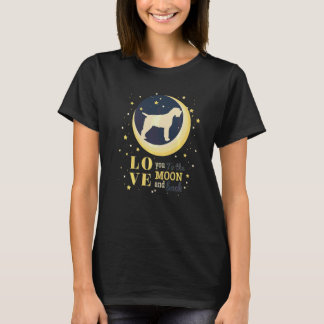 Love Wirehaired Pointing Griffon Dog To The Moon T-Shirt