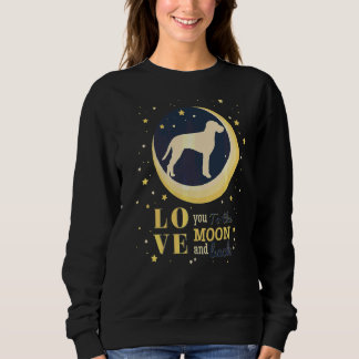 Love Wirehaired Vizsla Dog To The Moon Sweatshirt