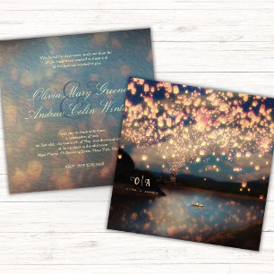 Love Wish Lanterns Invitation