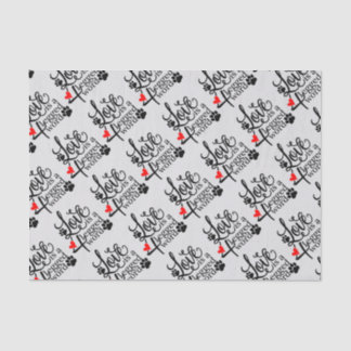 Love With 4 Legs Tissue Paper