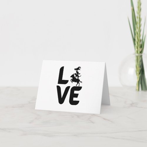 Love with Animals as the O Horse Dog Cat BLANK Card