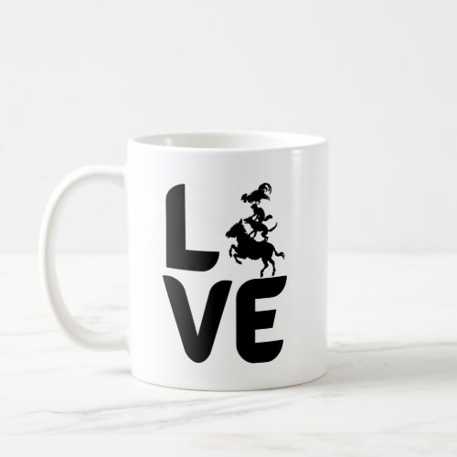 Love with Animals as the O Horse Dog Cat Chick Coffee Mug