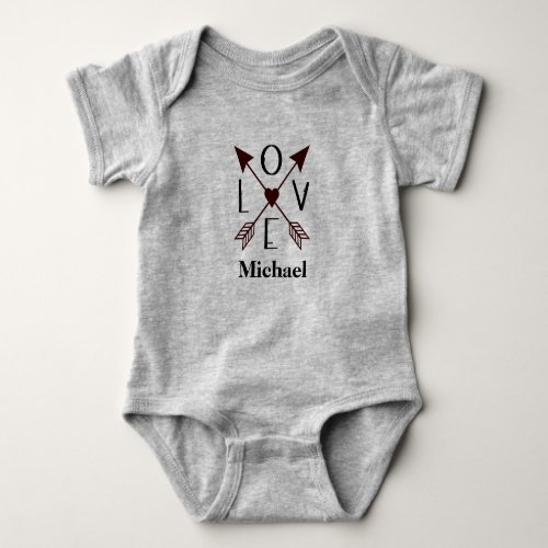 Love with Arrows Baby Body Suit Baby Bodysuit