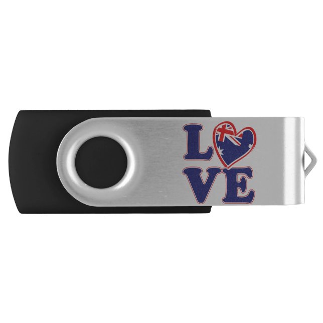 LOVE-with-Australia-Heart Flash Drive (Front)