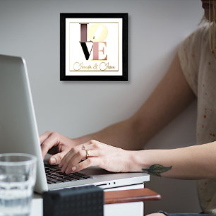 Love With Custom Text Foil Prints