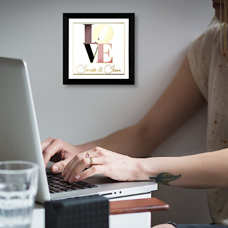 Love With Custom Text Foil Prints