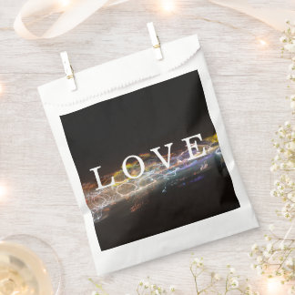 LOVE with Electrical Lights Favor Bag