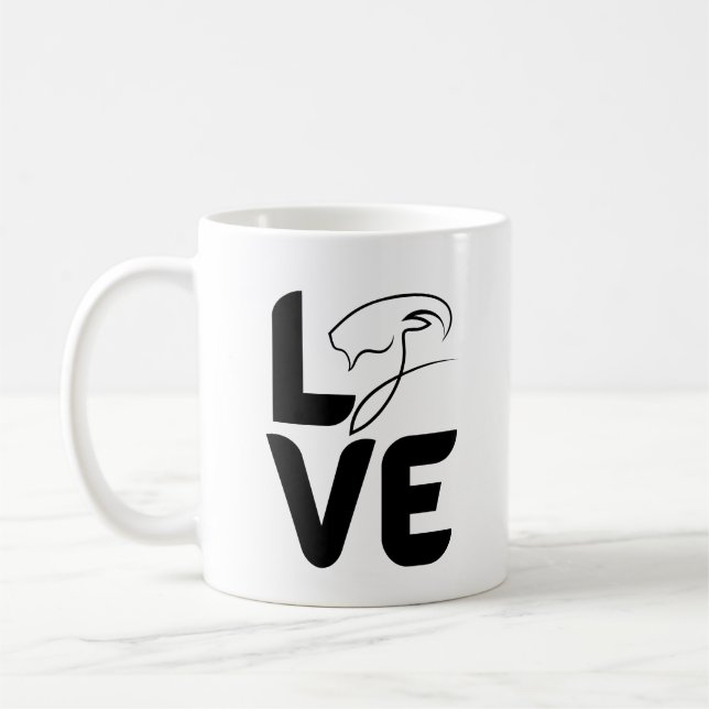 Love with Goat as O  Coffee Mug (Left)