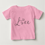 Love with Heart Baby T-Shirt