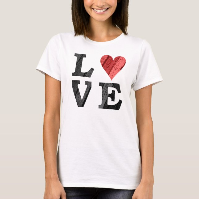 LOVE with Heart T-Shirt (Front)