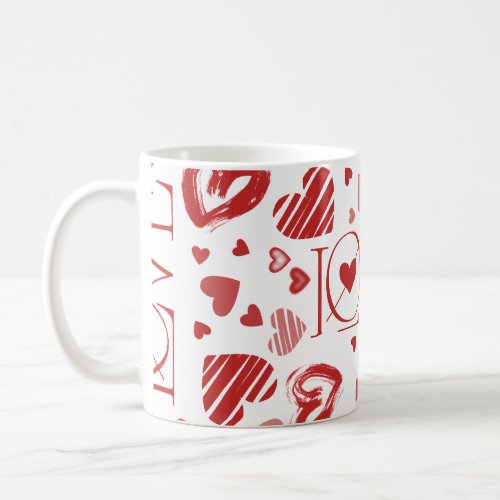 Love With Hearts  Coffee Mug