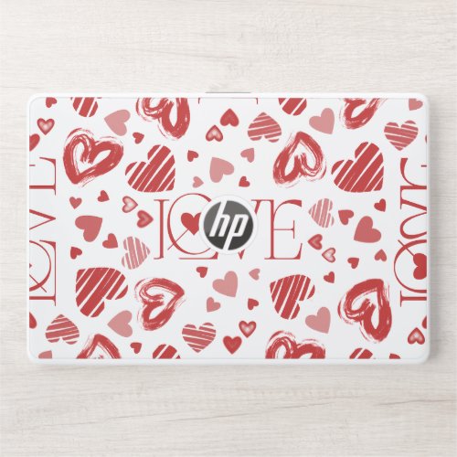 Love With Hearts  HP Laptop Skin
