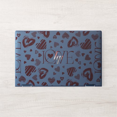 Love With Hearts  HP Laptop Skin
