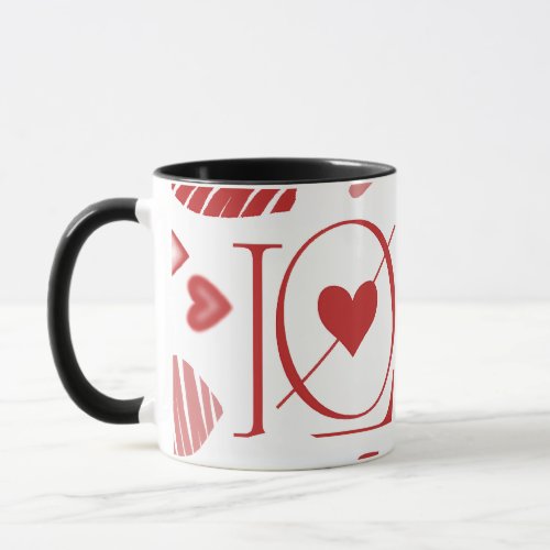 Love With Hearts  Mug