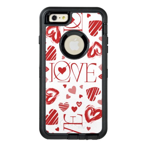 Love With Hearts  OtterBox Defender iPhone Case
