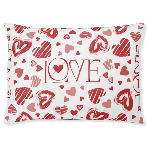 Love With Hearts  Pet Bed