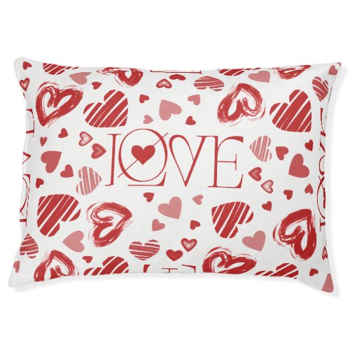 Love With Hearts  Pet Bed