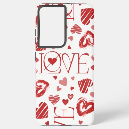 Love With Hearts  Samsung Galaxy S21 Ultra Case