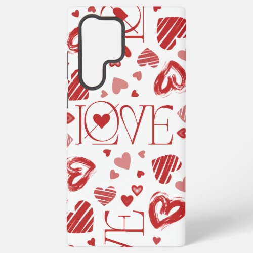 Love With Hearts  Samsung Galaxy S22 Ultra Case