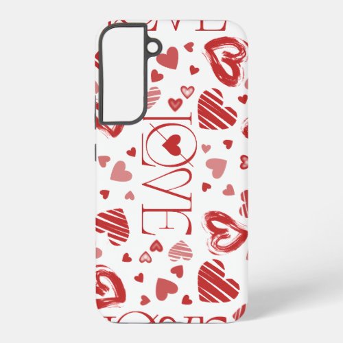 Love With Hearts  Samsung Galaxy S22 Case