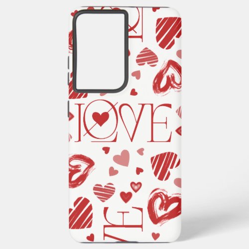 Love With Hearts  Samsung Galaxy S21 Case