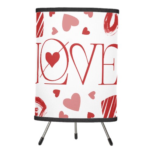 Love With Hearts  Tripod Lamp