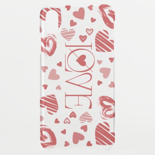 Love With Hearts  iPhone XS Max Case