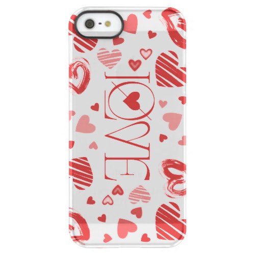 Love With Hearts  Permafrost iPhone SE55s Case