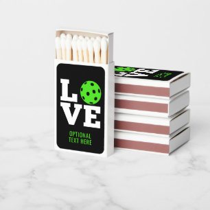 LOVE with pickle ball for the O green pickleball Matchboxes