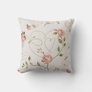 love with soft and romantic nuances Throw Pillow