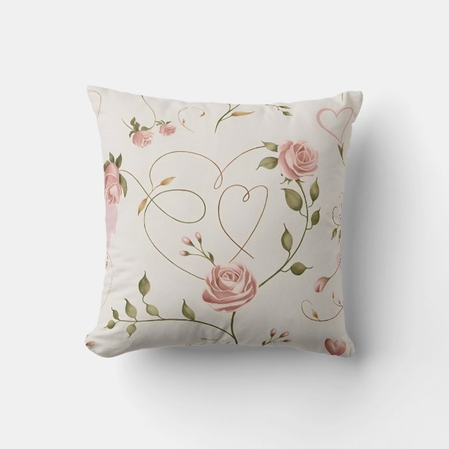 love with soft and romantic nuances Throw Pillow (Front)